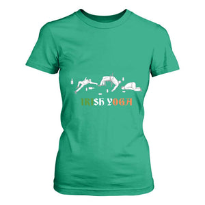 Funny St Patricks Day Drinking T Shirt For Women Irish Yoga Drunk Poses TS02 Irish Green Print Your Wear