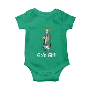 Funny St Patricks Day Baby Onesie Go'n Git Snakes TS02 Irish Green Print Your Wear