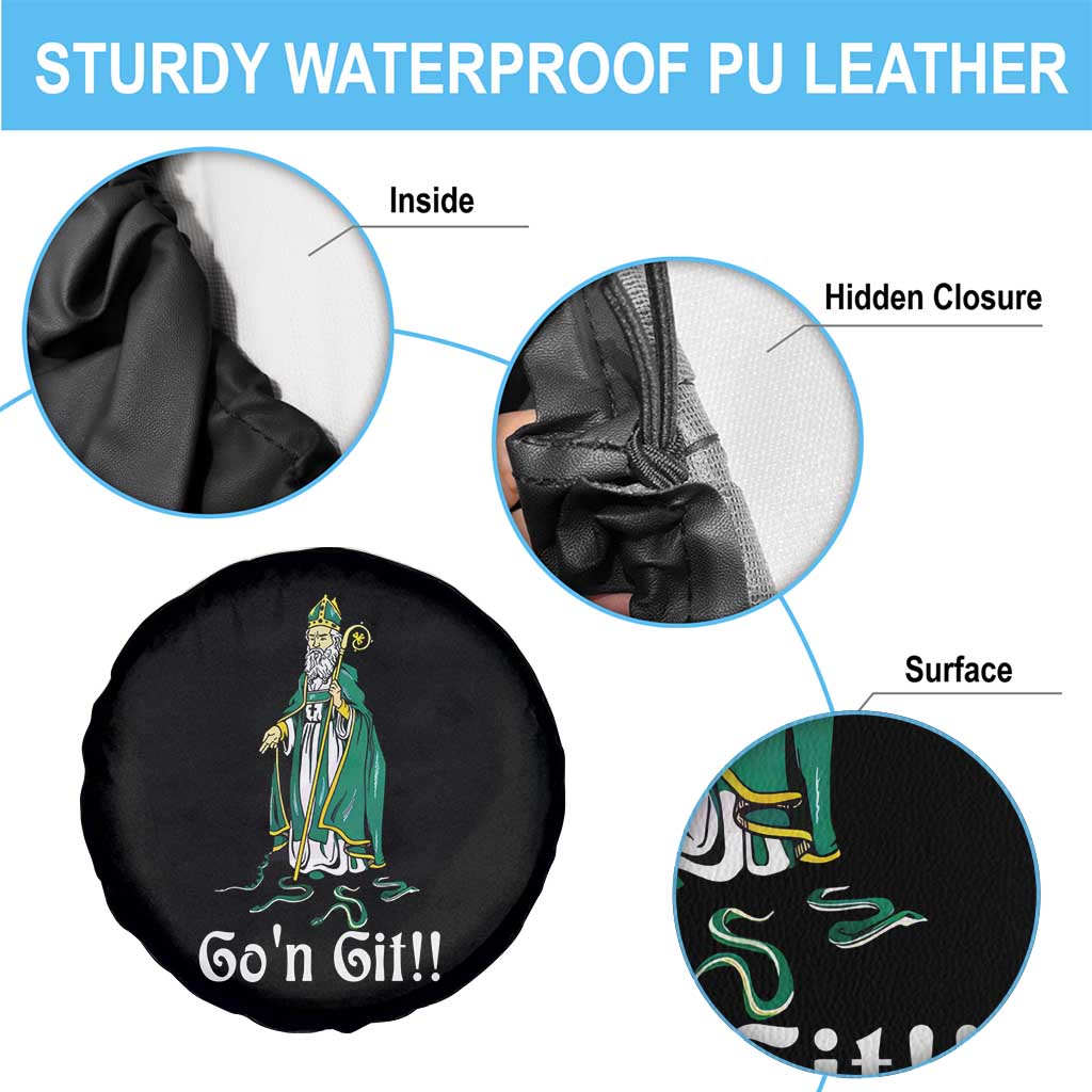 Funny St Patricks Day Spare Tire Cover Go'n Git Snakes TS02 Print Your Wear