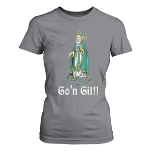 Funny St Patricks Day T Shirt For Women Go'n Git Snakes TS02 Charcoal Print Your Wear