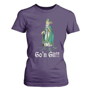 Funny St Patricks Day T Shirt For Women Go'n Git Snakes TS02 Purple Print Your Wear