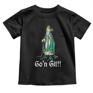 Funny St Patricks Day Toddler T Shirt Go'n Git Snakes TS02 Black Print Your Wear