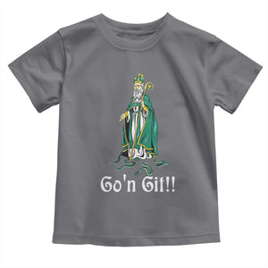 Funny St Patricks Day Toddler T Shirt Go'n Git Snakes TS02 Charcoal Print Your Wear