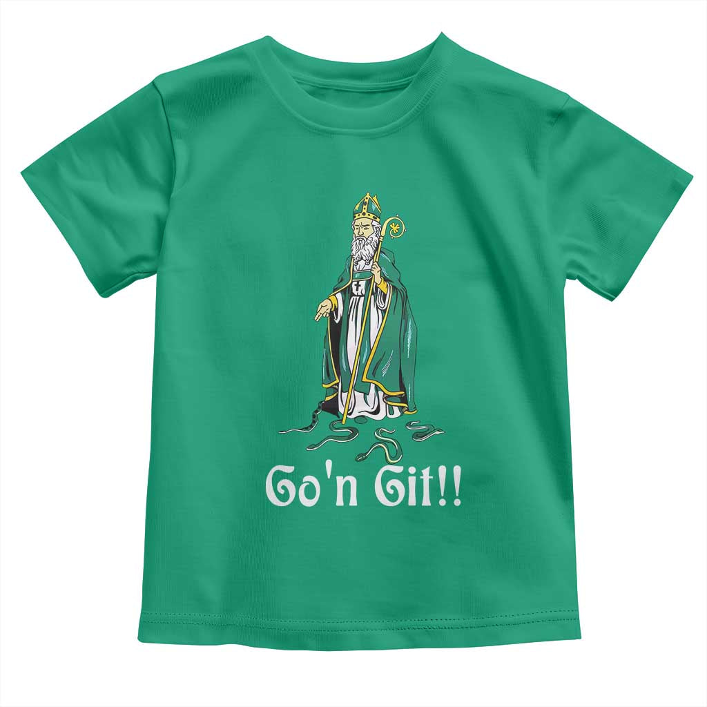 Funny St Patricks Day Toddler T Shirt Go'n Git Snakes TS02 Irish Green Print Your Wear