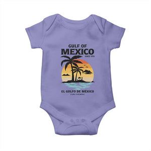 Gulf of Mexico Forever Since 1550 Baby Onesie Golfo De Mexico Para Siempre Retro Beach TS02 Violet Print Your Wear