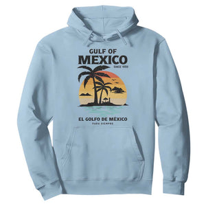 Gulf of Mexico Forever Since 1550 Hoodie Golfo De Mexico Para Siempre Retro Beach TS02 Light Blue Print Your Wear