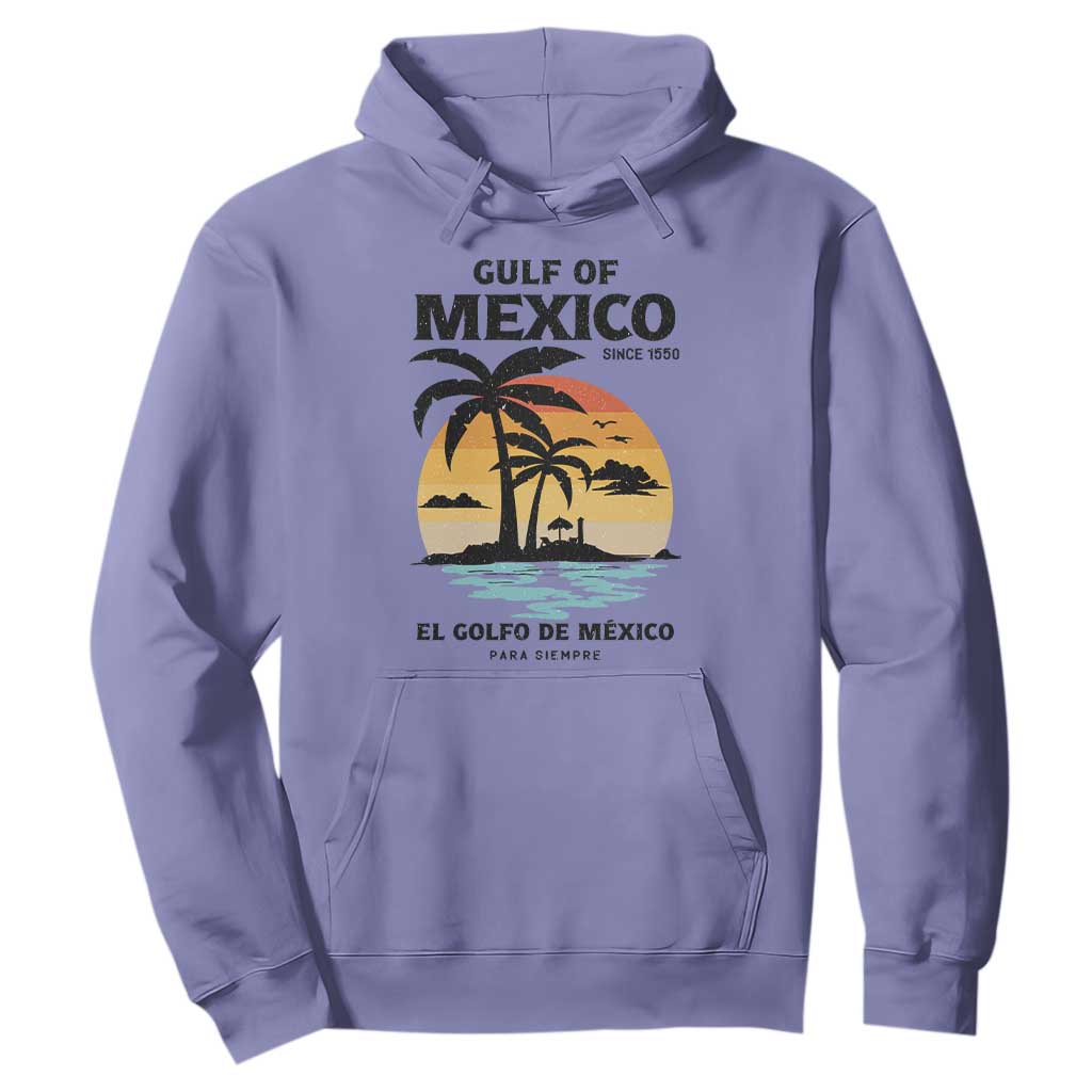 Gulf of Mexico Forever Since 1550 Hoodie Golfo De Mexico Para Siempre Retro Beach TS02 Violet Print Your Wear