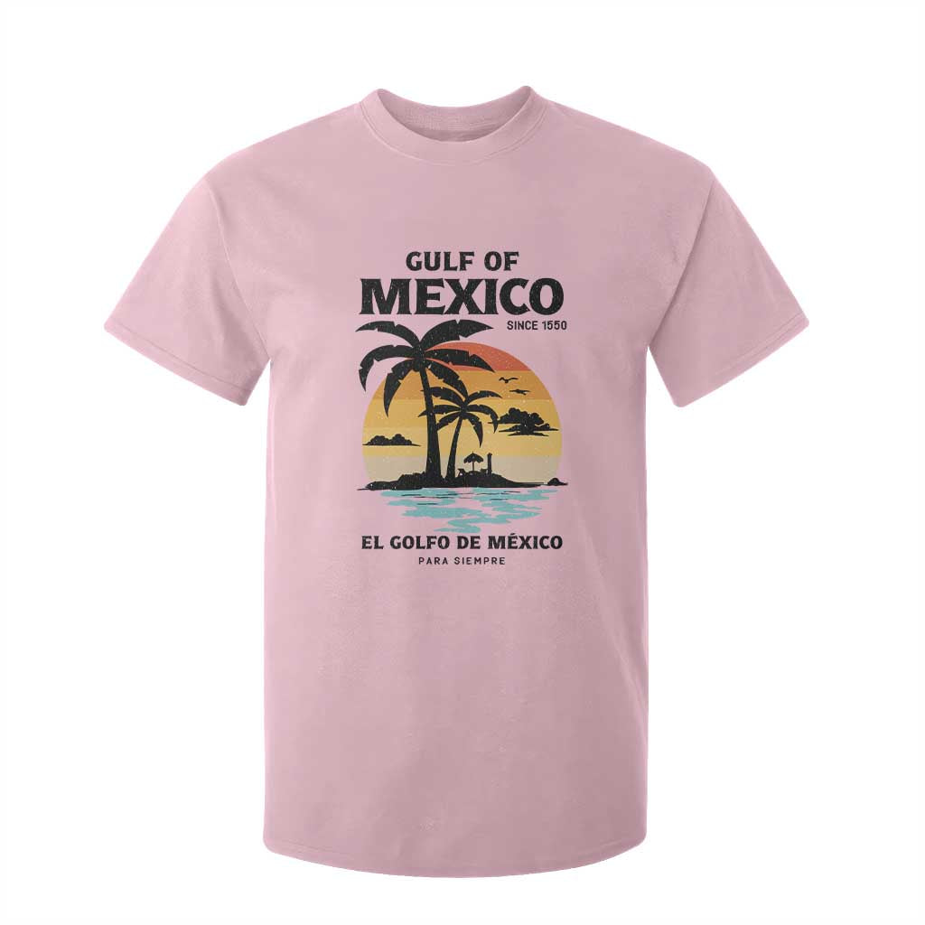 Gulf of Mexico Forever Since 1550 T Shirt For Kid Golfo De Mexico Para Siempre Retro Beach TS02 Light Pink Print Your Wear