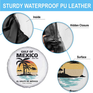 Gulf of Mexico Forever Since 1550 Spare Tire Cover Golfo De Mexico Para Siempre Retro Beach TS02 Print Your Wear