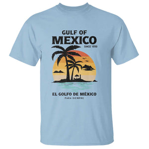 Gulf of Mexico Forever Since 1550 T Shirt Golfo De Mexico Para Siempre Retro Beach TS02 Light Blue Print Your Wear