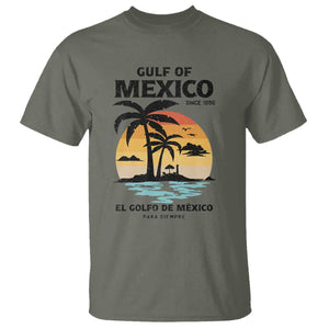 Gulf of Mexico Forever Since 1550 T Shirt Golfo De Mexico Para Siempre Retro Beach TS02 Military Green Print Your Wear