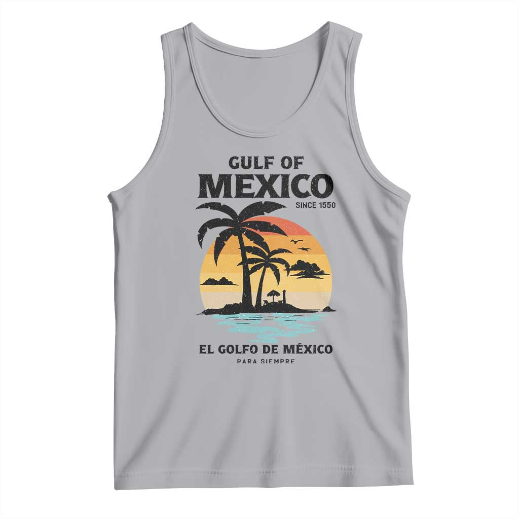 Gulf of Mexico Forever Since 1550 Tank Top Golfo De Mexico Para Siempre Retro Beach TS02 Athletic Heather Print Your Wear