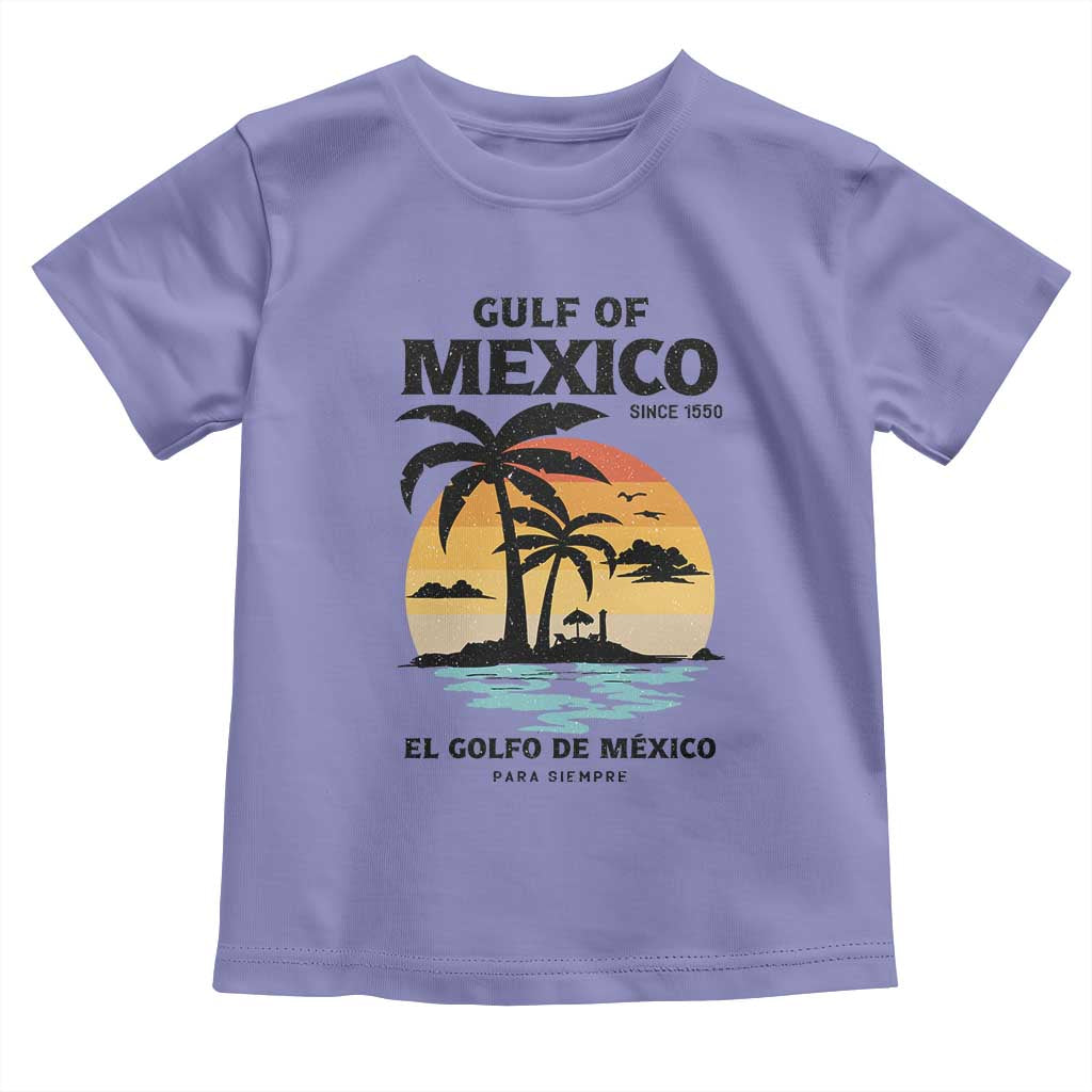Gulf of Mexico Forever Since 1550 Toddler T Shirt Golfo De Mexico Para Siempre Retro Beach TS02 Violet Print Your Wear