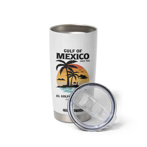 Gulf of Mexico Forever Since 1550 Tumbler Cup Golfo De Mexico Para Siempre Retro Beach TS02 Print Your Wear