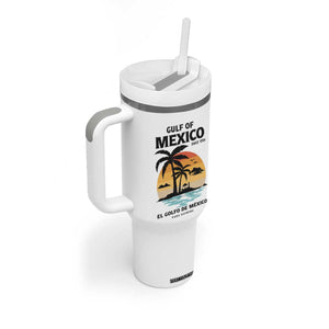 Gulf of Mexico Forever Since 1550 Tumbler With Handle Golfo De Mexico Para Siempre Retro Beach TS02 Print Your Wear