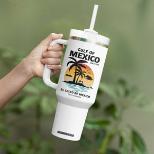 Gulf of Mexico Forever Since 1550 Tumbler With Handle Golfo De Mexico Para Siempre Retro Beach TS02 Print Your Wear