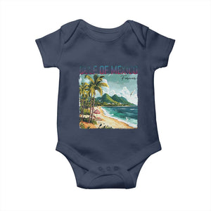 Gulf of Mexico Forever Baby Onesie Retro Beach TS02 Navy Print Your Wear