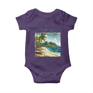 Gulf of Mexico Forever Baby Onesie Retro Beach TS02 Purple Print Your Wear