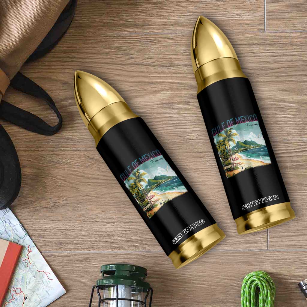 Gulf of Mexico Forever Bullet Tumbler Retro Beach TS02 Print Your Wear