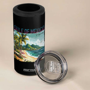 Gulf of Mexico Forever 4 in 1 Can Cooler Tumbler Retro Beach TS02 Print Your Wear