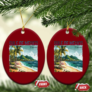 Gulf of Mexico Forever Ceramic Ornament Retro Beach TS02 Print Your Wear