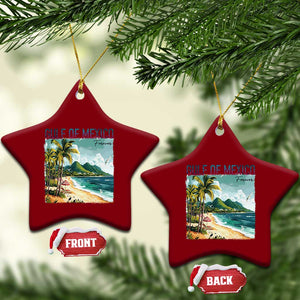 Gulf of Mexico Forever Ceramic Ornament Retro Beach TS02 Print Your Wear