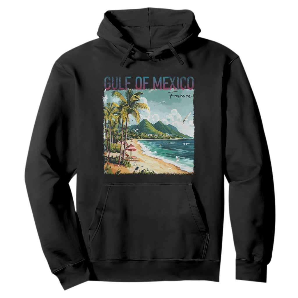 Gulf of Mexico Forever Hoodie Retro Beach TS02 Black Print Your Wear