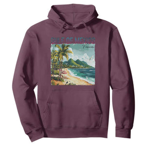 Gulf of Mexico Forever Hoodie Retro Beach TS02 Maroon Print Your Wear