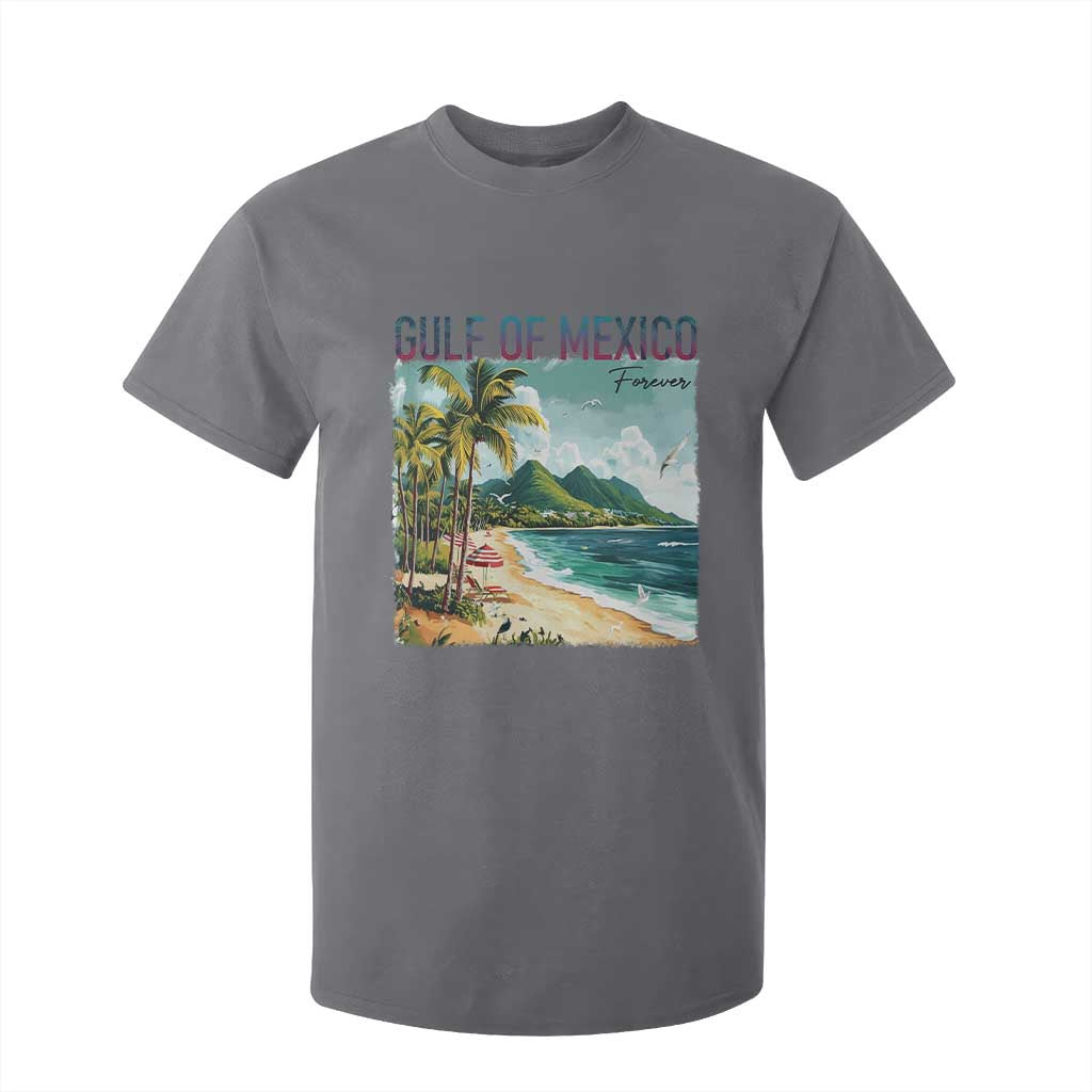 Gulf of Mexico Forever T Shirt For Kid Retro Beach TS02 Charcoal Print Your Wear