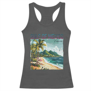 Gulf of Mexico Forever Racerback Tank Top Retro Beach TS02 Dark Heather Print Your Wear