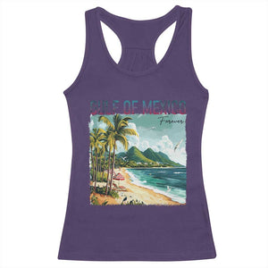 Gulf of Mexico Forever Racerback Tank Top Retro Beach TS02 Purple Print Your Wear