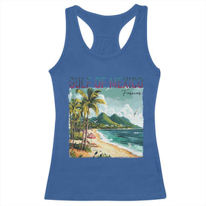 Gulf of Mexico Forever Racerback Tank Top Retro Beach TS02 Royal Blue Print Your Wear