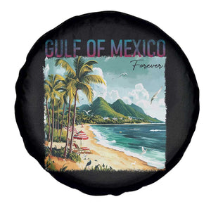 Gulf of Mexico Forever Spare Tire Cover Retro Beach TS02 Print Your Wear