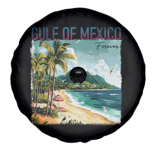 Gulf of Mexico Forever Spare Tire Cover Retro Beach TS02 Print Your Wear