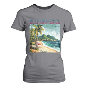 Gulf of Mexico Forever T Shirt For Women Retro Beach TS02 Charcoal Print Your Wear