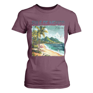 Gulf of Mexico Forever T Shirt For Women Retro Beach TS02 Maroon Print Your Wear