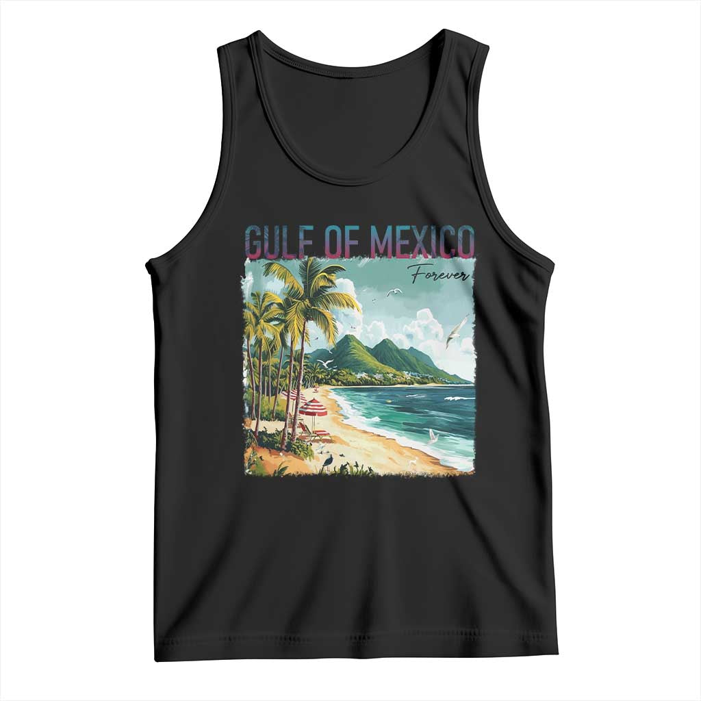 Gulf of Mexico Forever Tank Top Retro Beach TS02 Black Print Your Wear