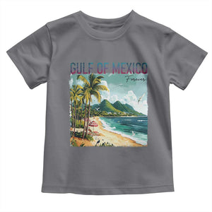 Gulf of Mexico Forever Toddler T Shirt Retro Beach TS02 Charcoal Print Your Wear