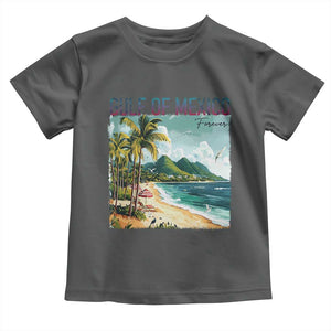 Gulf of Mexico Forever Toddler T Shirt Retro Beach TS02 Dark Heather Print Your Wear