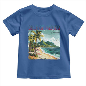 Gulf of Mexico Forever Toddler T Shirt Retro Beach TS02 Royal Blue Print Your Wear