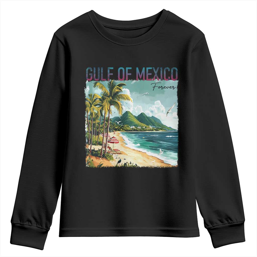 Gulf of Mexico Forever Youth Sweatshirt Retro Beach TS02 Black Print Your Wear