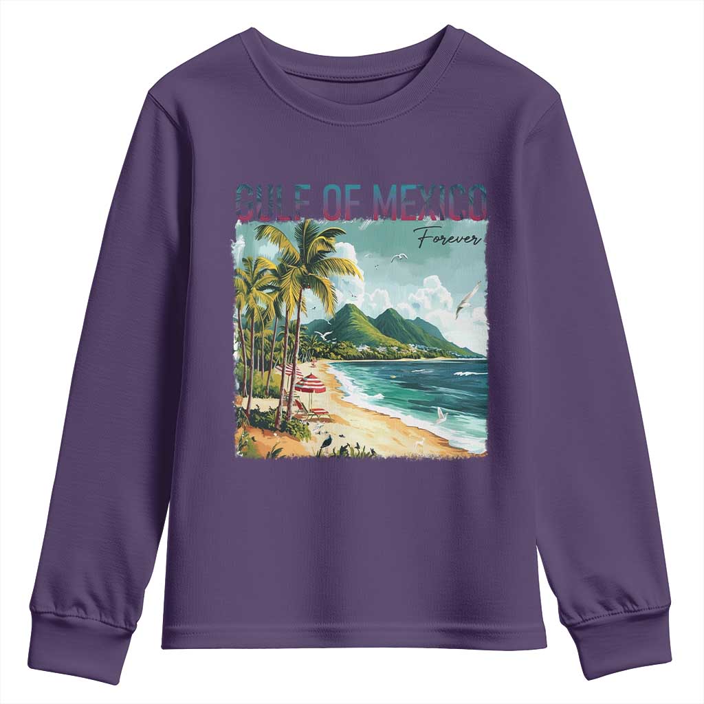 Gulf of Mexico Forever Youth Sweatshirt Retro Beach TS02 Purple Print Your Wear