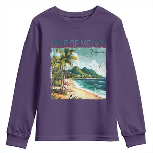 Gulf of Mexico Forever Youth Sweatshirt Retro Beach TS02 Purple Print Your Wear