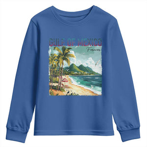 Gulf of Mexico Forever Youth Sweatshirt Retro Beach TS02 Royal Blue Print Your Wear