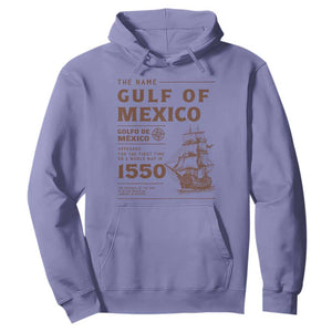 Gulf of Mexico Name Origin 1550 Hoodie Sailing Ship Retro Vintage TS02 Violet Print Your Wear