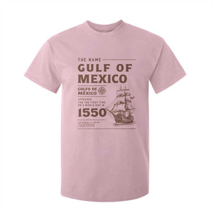 Gulf of Mexico Name Origin 1550 T Shirt For Kid Sailing Ship Retro Vintage TS02 Light Pink Print Your Wear