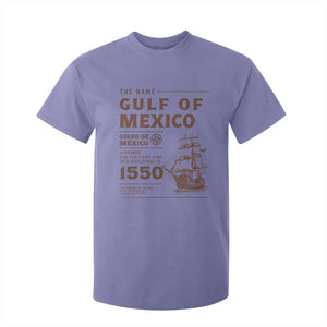 Gulf of Mexico Name Origin 1550 T Shirt For Kid Sailing Ship Retro Vintage TS02 Violet Print Your Wear