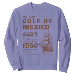 Gulf of Mexico Name Origin 1550 Sweatshirt Sailing Ship Retro Vintage TS02 Violet Print Your Wear