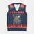 The Great Gulf Of USA V-Neck Knit Sweater Vest Established in 2025 TS02 Navy Red Print Your Wear