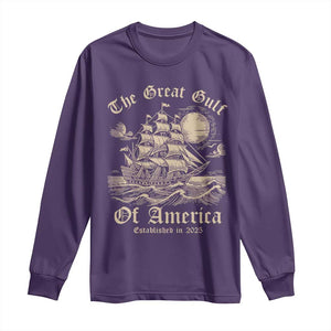 The Great Gulf Of USA Long Sleeve Shirt Established in 2025 TS02 Purple Print Your Wear